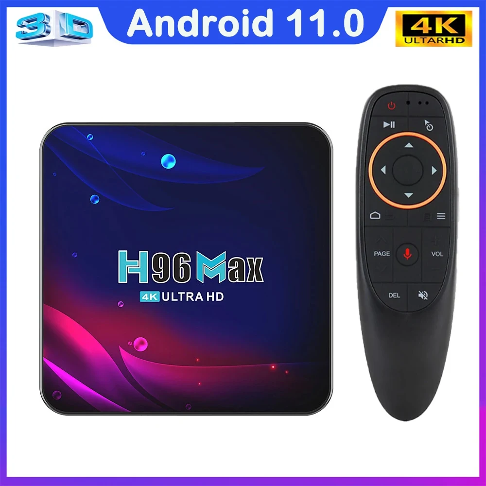 

H96 Max RK3318 Smart TV Box Android 11 BT 4K 3D Wifi 2.4G&5.8G 4GB RAM 32G 64G Media Player Very Fast Box Set Top Box 2023 NEW