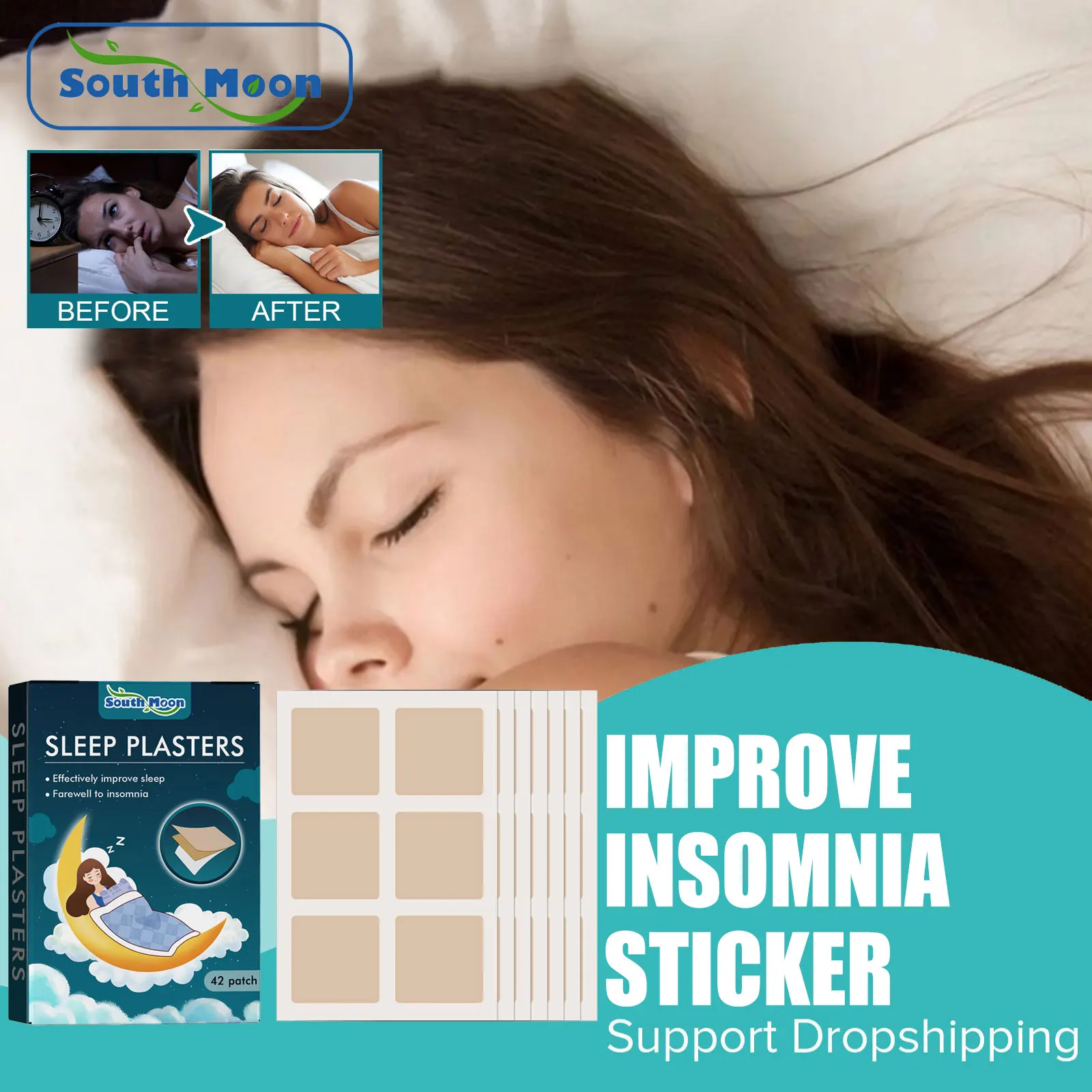 

Insomnia Sticker Relax Brain Stress Relief Neurasthenia Headache Acupoint Therapy Improve Sleep Quality Anxiety Soothing Patch