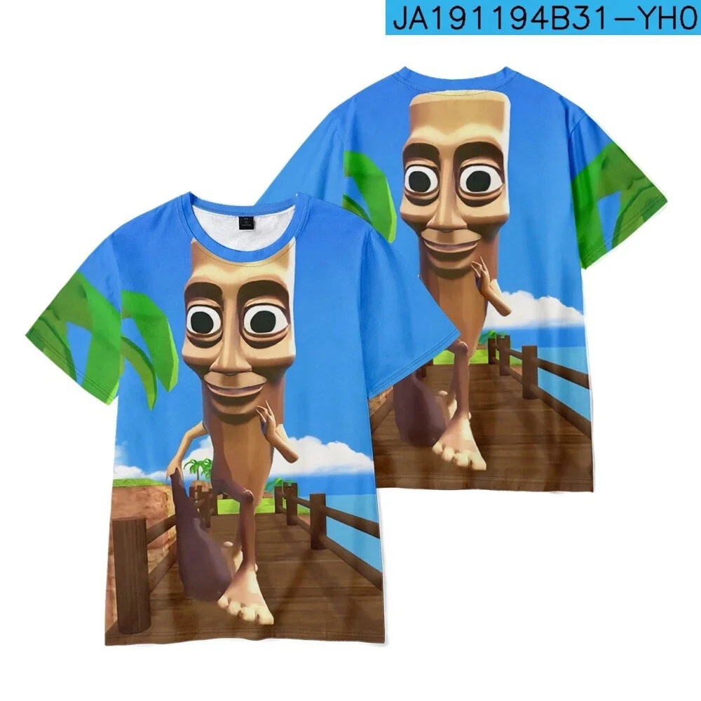 New AI Fashion Tung Tung Tung Sahur Italian Brainrot Cartoon Print T-shirt Children's Sports Breathable Clothing Boys 3D Clothes image 4