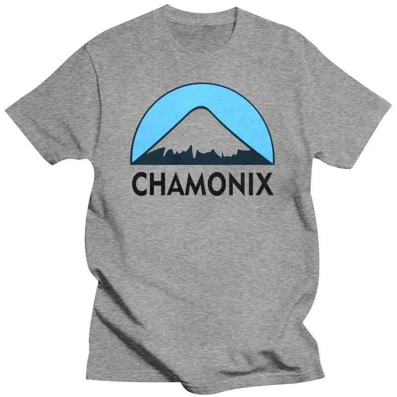 tshirt Chamonix Skier Snowboard Design T-shirt - Funny Mens Gift #5130 Fashion Short Sleeve black t shirt for men