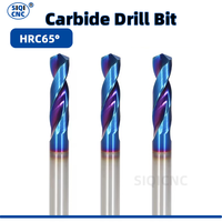 SIQICNC HRC65° Tungsten Carbide Drills Metal Drill Bits For Hard Metalworking CNC Lathe Steel Drilling Tool 0.5-20.0mm