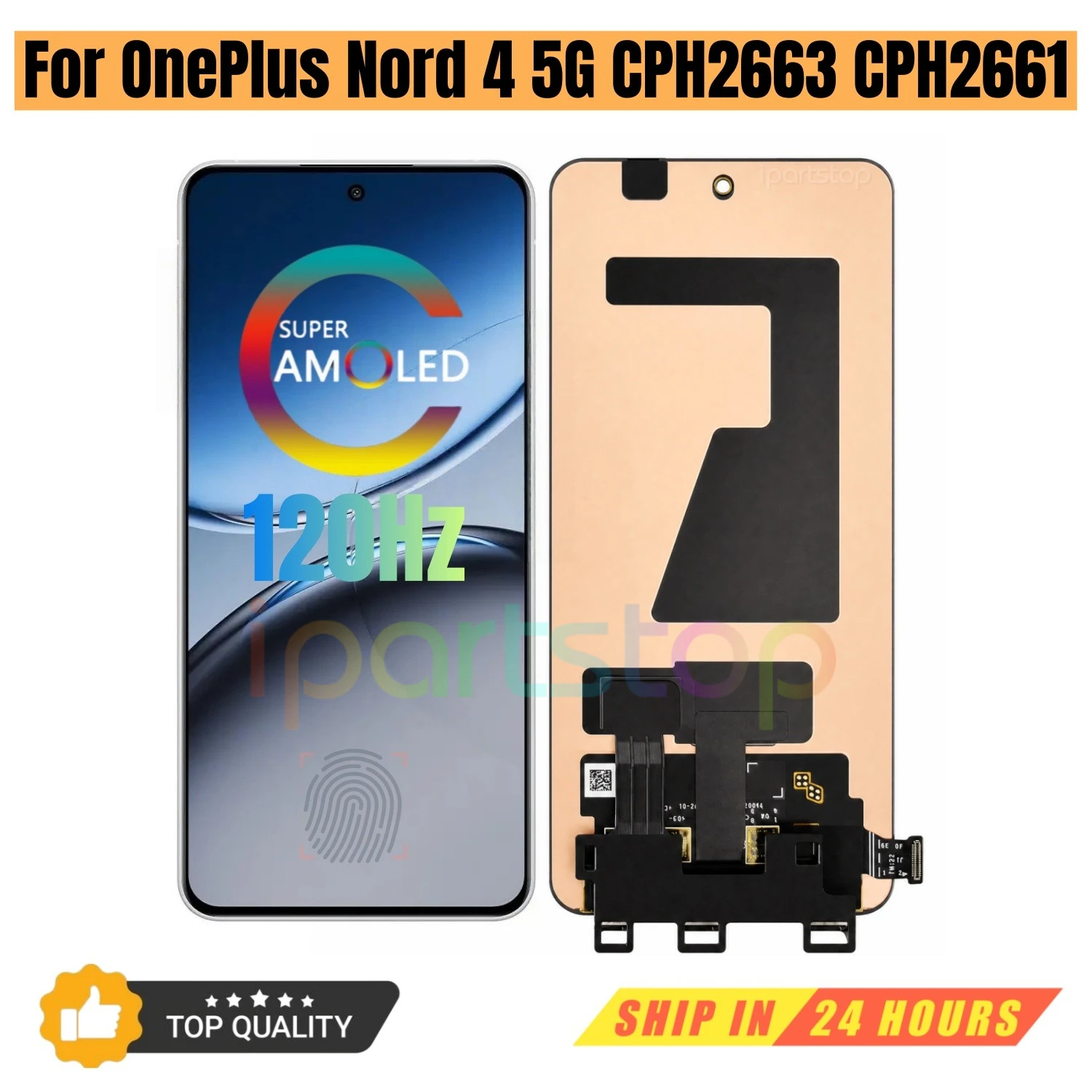 iparts-replacement-new-display-for-oneplus-nord-4-5g-nord4-cph2663-cph2661-120hz-amoled-touch-screen-digitizer-assembly-oem