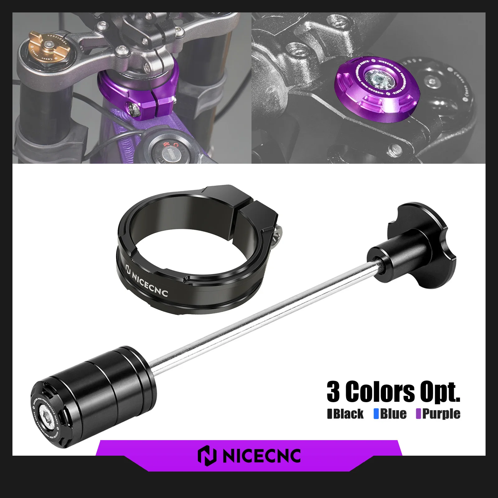 

For 2025 2024 Surron Light Bee X S L1E Surron Ebike CNC Front Fork Suspension Core Reinforced Head Tube Frame Clamp Brace Kit