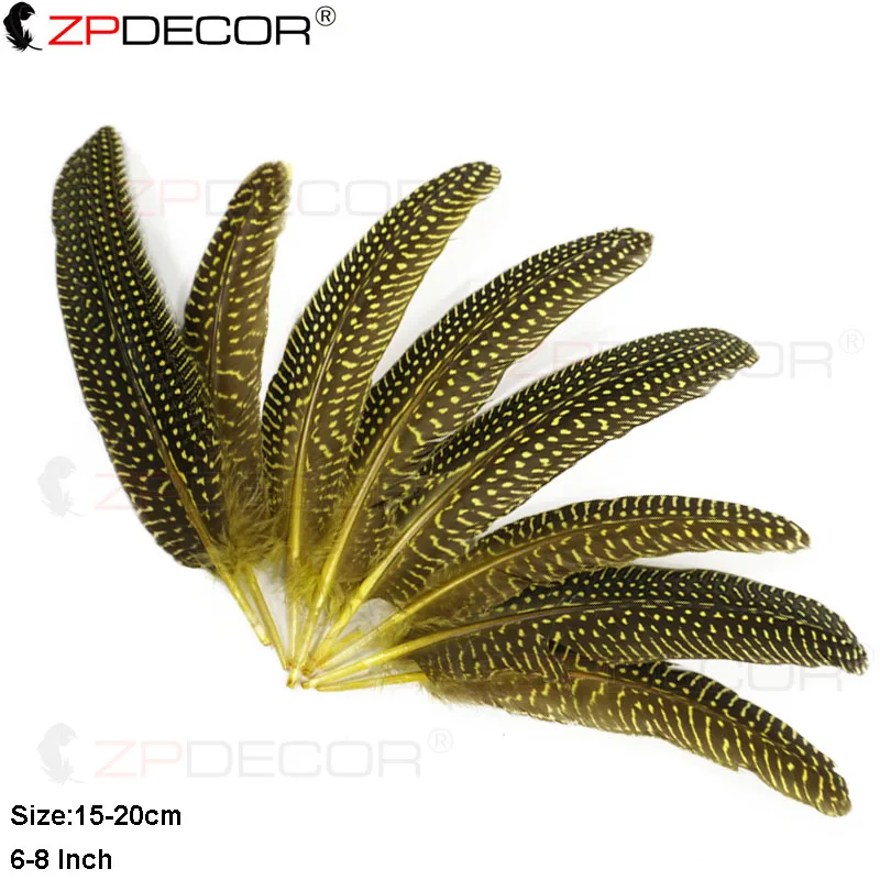 ZPDECOR Natural Hen Feathers 8-10 Inch 15-20 CM Wing Quills Wholesale Plume for Crafts And DIY Projects