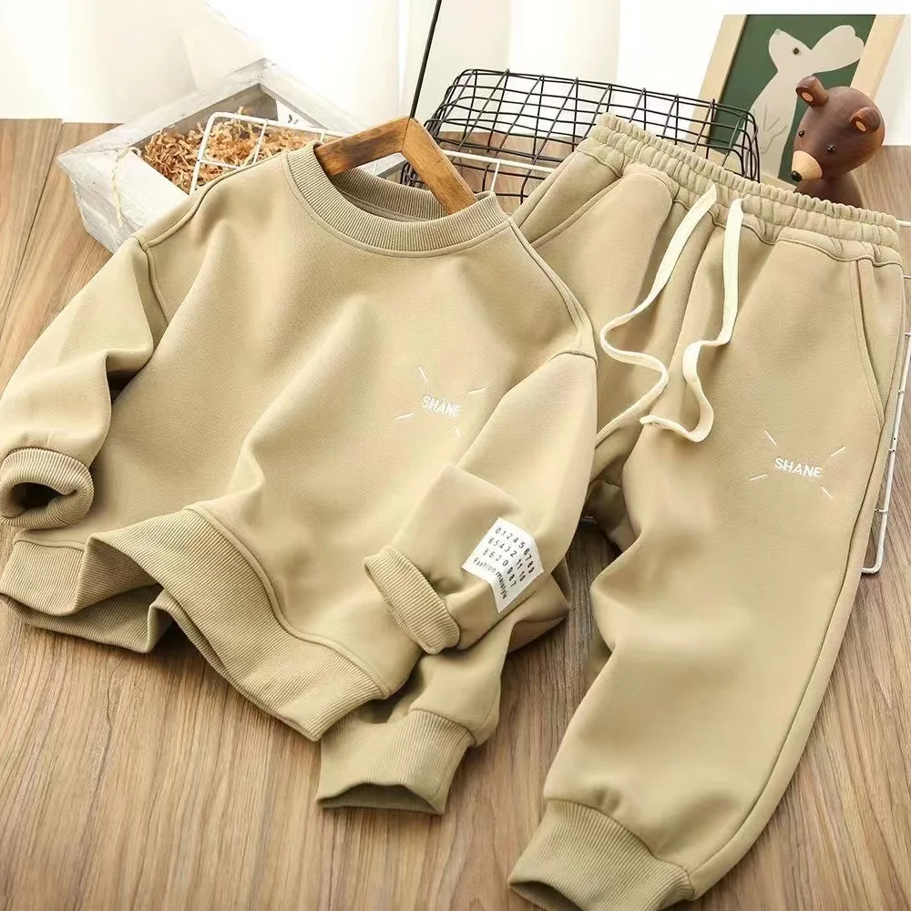 Spring Autumn Boy Tracksuit Sweatshirt+Sweatpant Set School Kids Child Work Outfit Student Suit 5-16Yrs 2024 New Kids Clothing