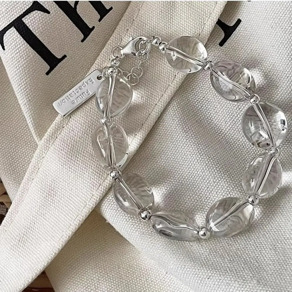 Korean Transparent Finger Rings Adjustable Elegant Transparent Stone Ring Fashion Cool Style Transparent Crystal Rings Vacation