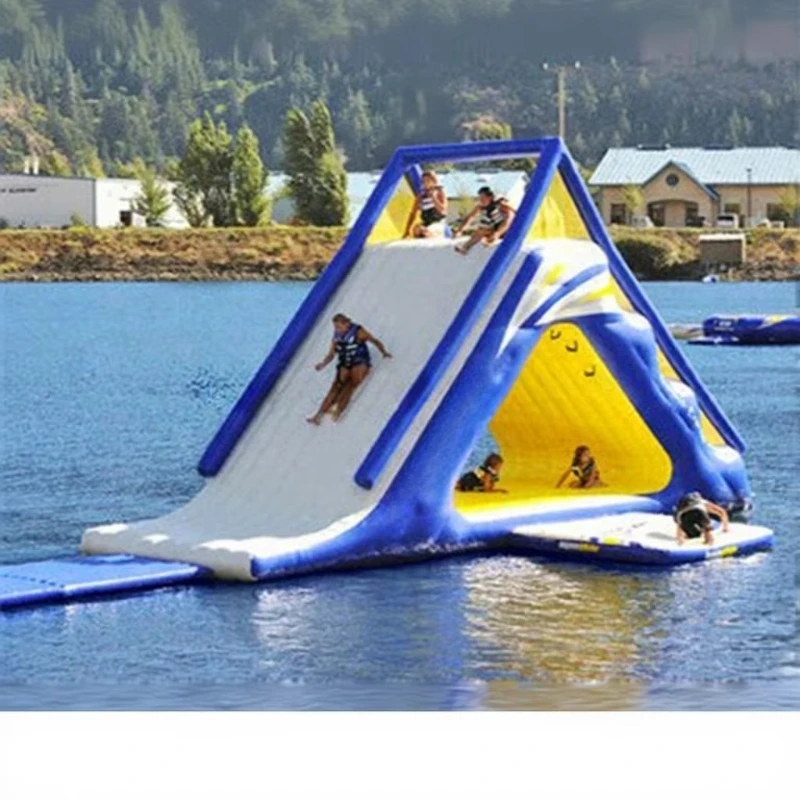 Hot Sales Inflatable Water Park Equipment Inflatable Water Triangle Slides/floating Water Slide for Sales for Kid and Adult