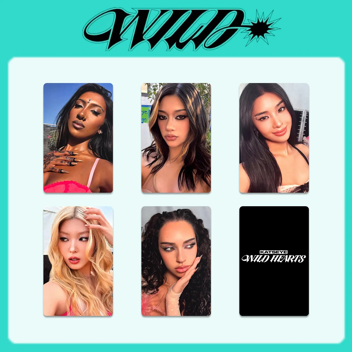 New product KATSEYE Cat Eye WILD Album Peripheral Album Small Card Soundwave Special Card Single Card Fan Peripheral