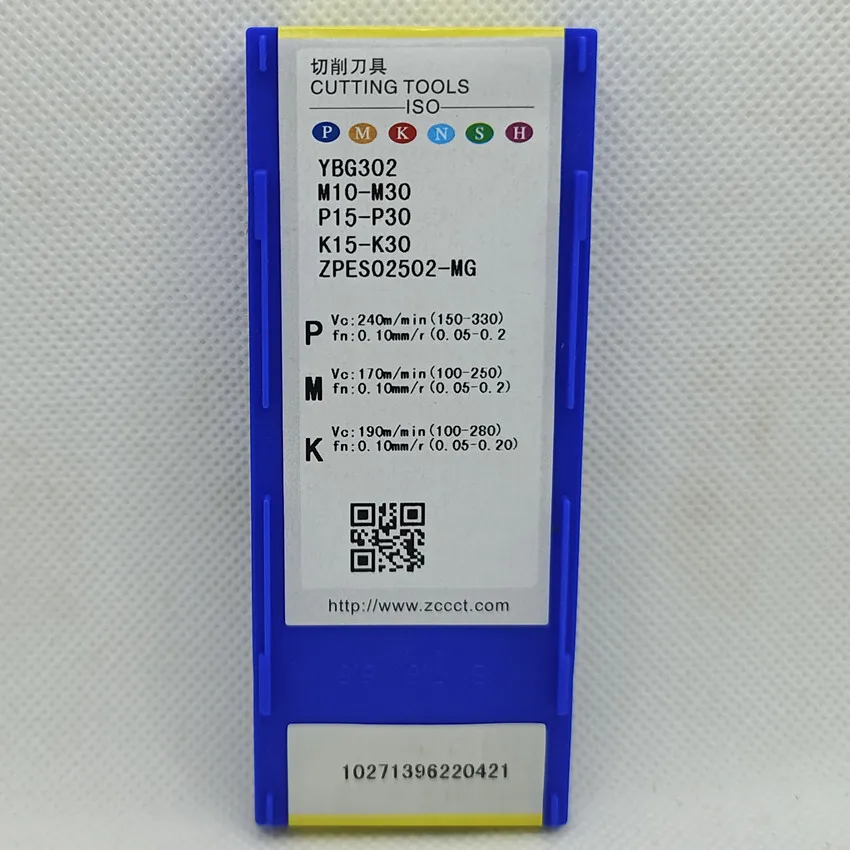 ZPES02502-MG YBG202/ZPES02502-MG YBG302 ZPES02502-MG ZCC.CT CNC blade carbide inserts turning tools Cut slot inserts 10pcs/box