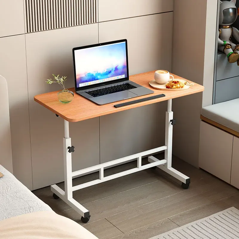 Folding lift desk Liftable height-adjustable bedside table Desktop Adjustable Height bedside table Student office bedside table