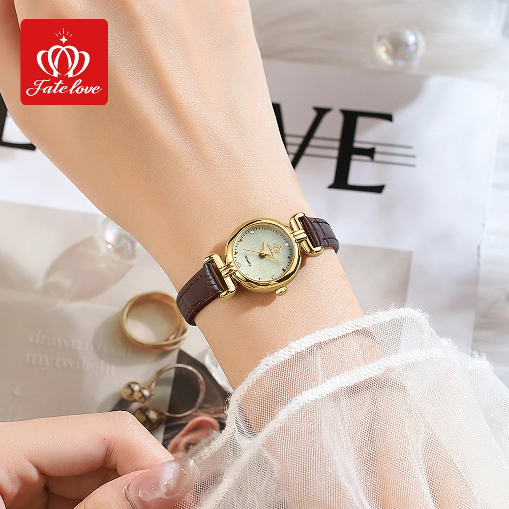 FATELOVE 905 Womens Watch Original Elegant Fashion Small Quartz Watch For Ladies Waterproof Luminous With Box Reloj Mujer