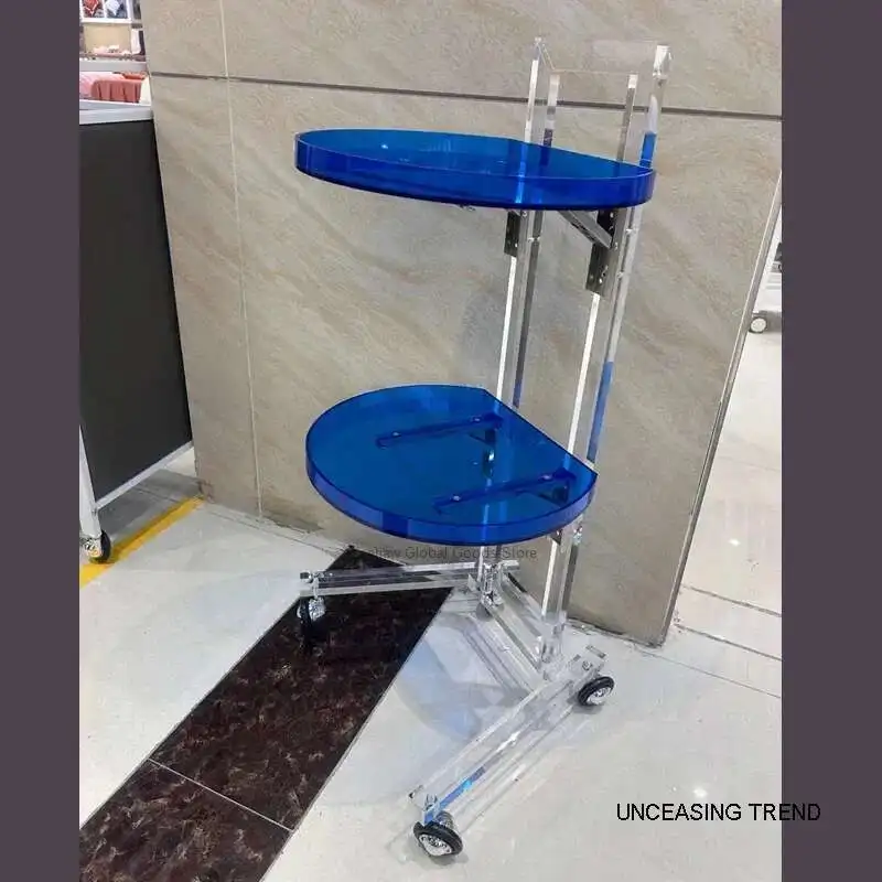 Эстетическая тележка для парикмахерских, дизайнерская тележка для маникюра, тележка для волос на колесиках, акриловая мебель для парикмахерской Carro Peluqueria
