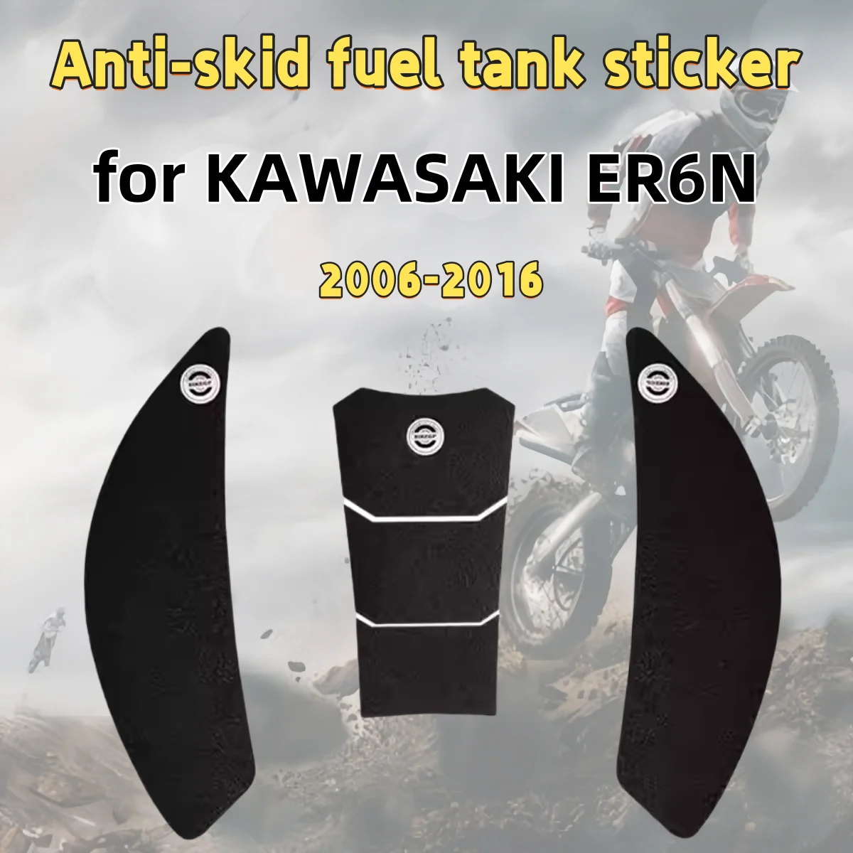 

for KAWASAKI ER6N 2006-2016 motorcycle fuel tank sticker fishbone sticker anti-slip protective side sticker