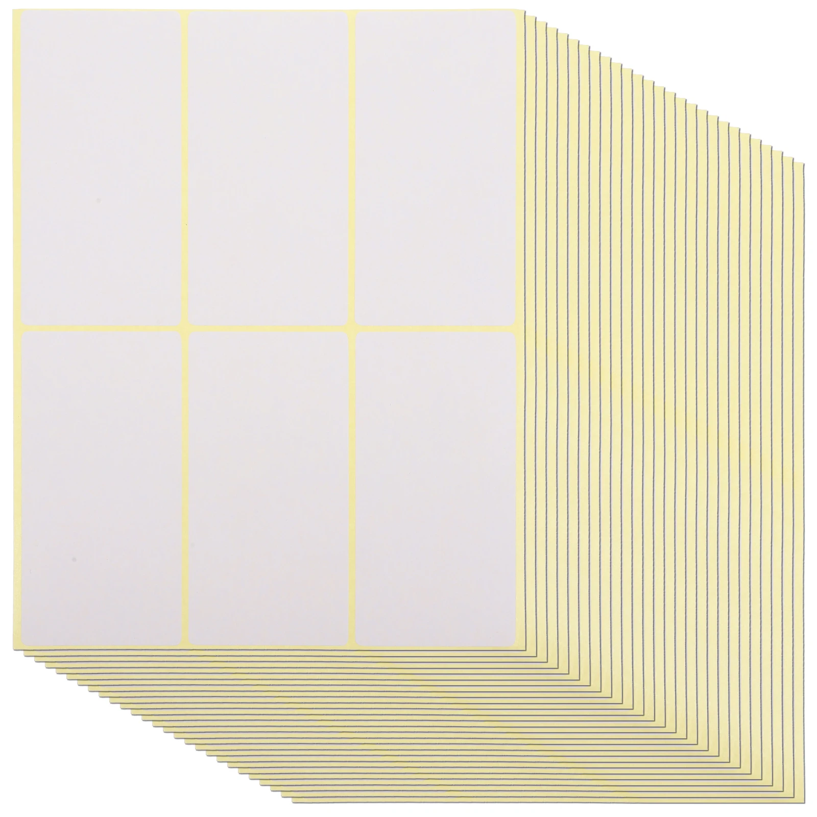 180Pcs Blank Handwritten Labels Large Adhesive Stickers Sticker Paper Sheets Copper Plate Tags for Office School Kitchen Spice