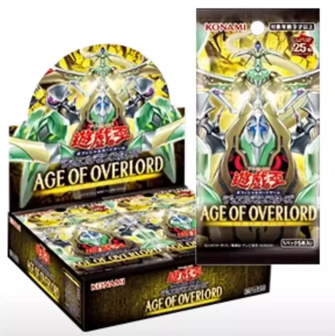 YuGiOh 2023 ÁE DE OVERLORD AGOV 1202 25a versión asiática en inglés/japonés/chino colección de tarjetas de juguete selladas