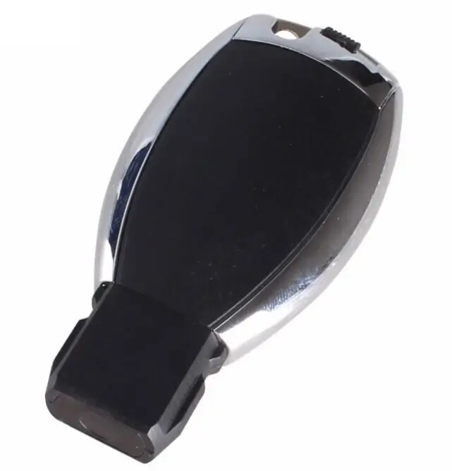 1pc Car Lock Key Shell Key Case Replacement For Mercedes Benz 3 Button 2 Batteries Slot Key Fob Casing Key Shell Car Accessories
