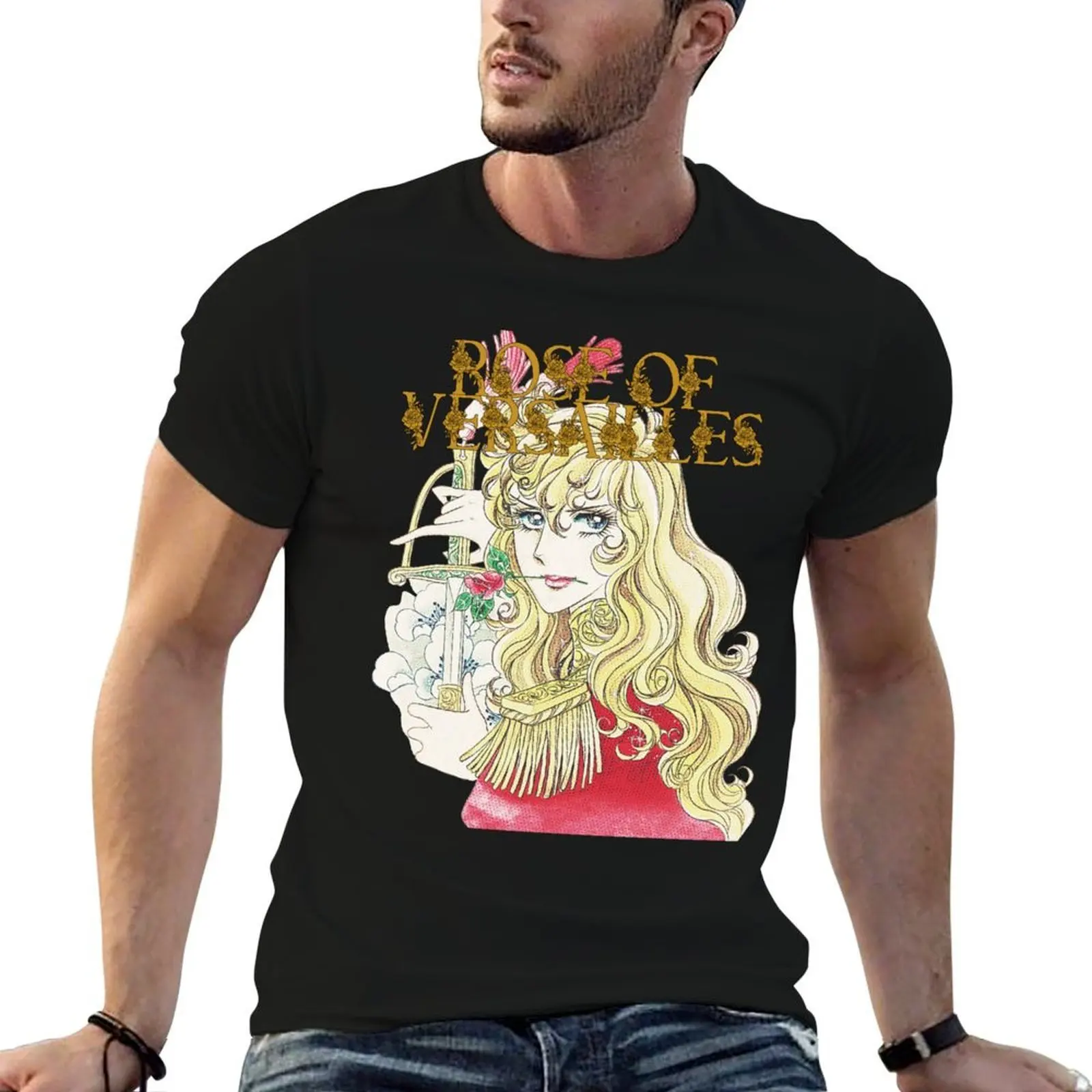 

Oscar Franois de Jarjayes T-Shirt t shirt for man 100 percent cotton t shirt for man T-Shirt