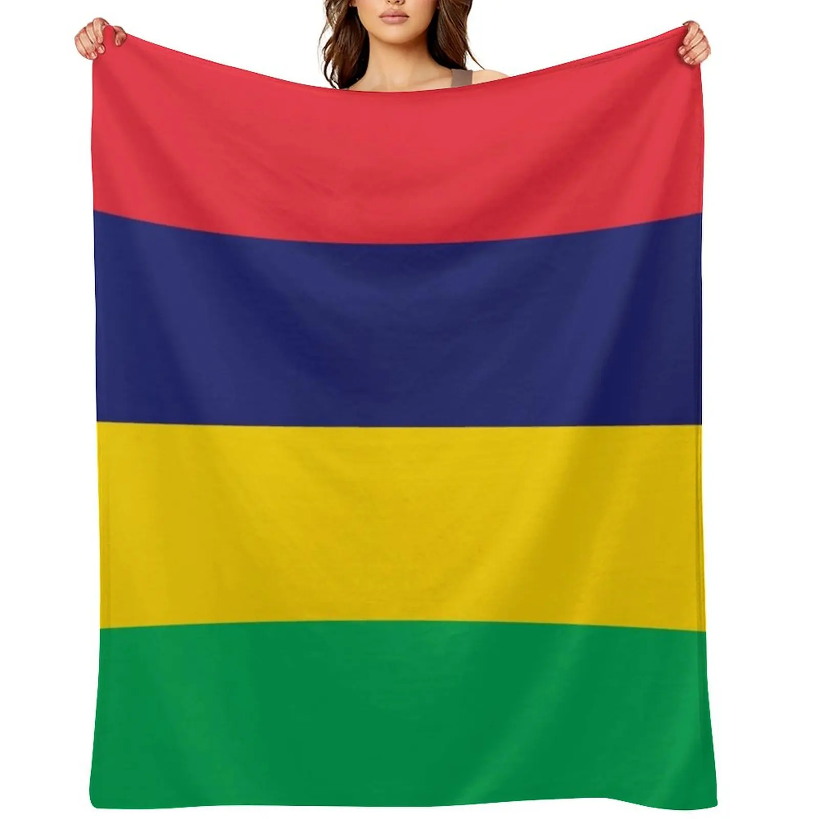 

Flag of Mauritius Throw Blanket Luxury Thicken Luxury Throw Decorative Sofas christmas gifts Blankets