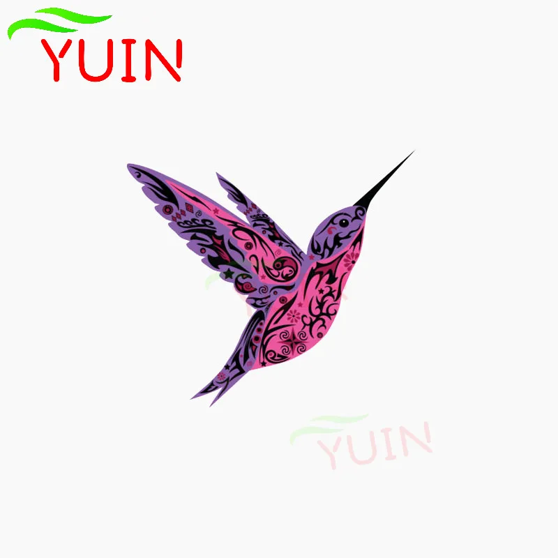 Personality Car Sticker Patterned Hummingbird Decals Fashion PVC Window Bumper Decoration Accessories Waterproof Decal 11*10cm