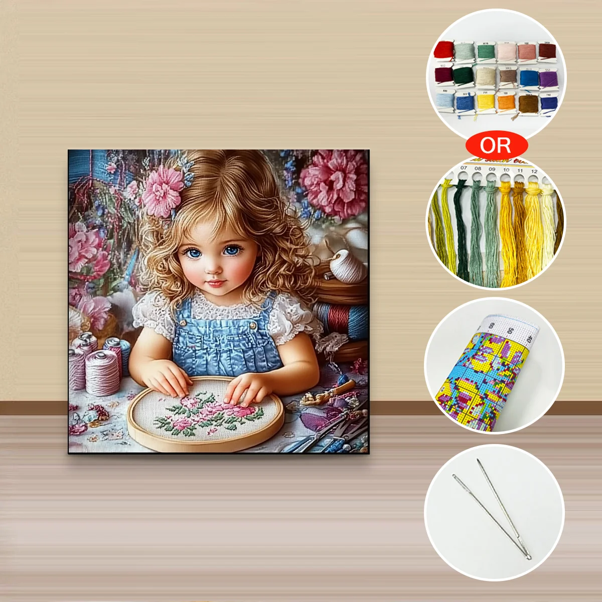 1 Stück 30x30 cm/11,8 Zoll, 11Ct/14Ct Kreuzstich-Set, DIY Valentinstagsgeschenk, Stickerei-Set für Festivals, Cartoon-Motiv – Detail 4