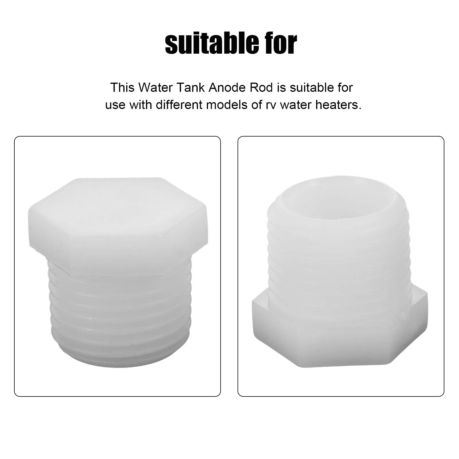 

12pcs Heater Drain Plugs Rv Water Heater Stopper Plastic Stopper For Camper Drain Kit Durable Rv Accessories Tools