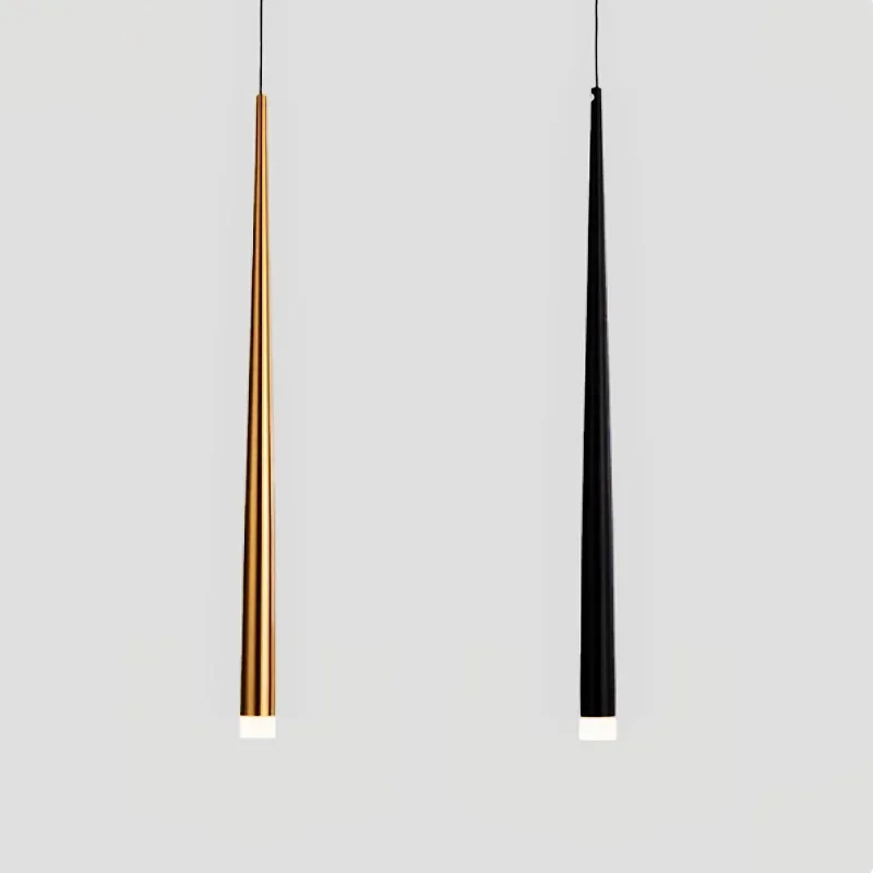 

LED conical chandelier Bedroom bedside lamp Creative personality strip light simple modern restaurant bar indoor lighting