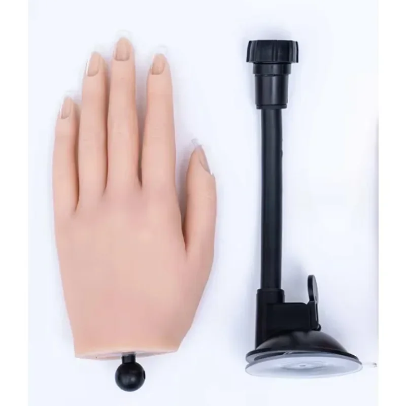 New Arrival Nail Art Training Hand Practice Hand for Acrylic Nails Silicone Hand Model Realistic Nails
