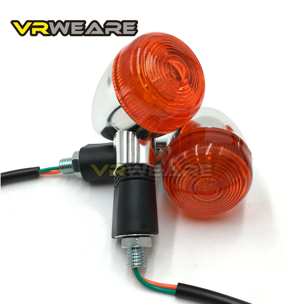 4pcs Motorcycle Turn Signals Lights For Kawasaki Vulcan VN800 900 1500 1600 1700 2000 RETRO Turn light LED Custom Honda VTX1300