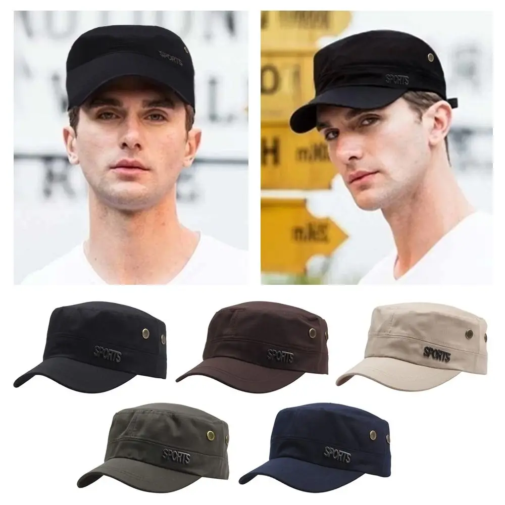 Outdoor Women Men Summer Sunscreen Fisher  Hats Bone Cap Men  Cap Flat Top Caps Cadet Hat