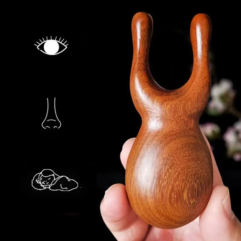 Zwei Kamm Zähne Frosch Form Massage Kamm Anti-Statische Holz Nase Meridian Massager Nase Hebe Werkzeug Augen Massage Kamm