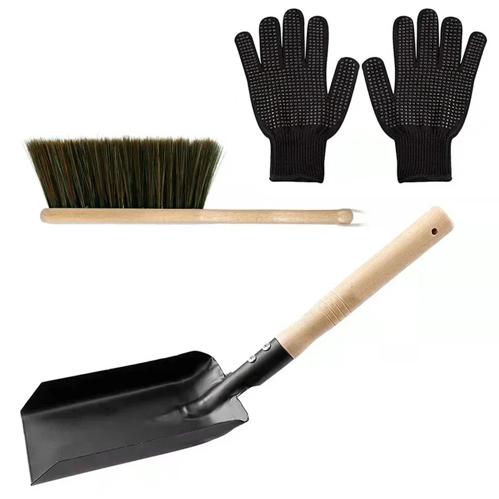 

Counter Brush Coal Shovel Set Ash Brush Set Fire-resistant Gloves Heat-insulating Gloves Heat-resistant Gloves Iron Shovel
