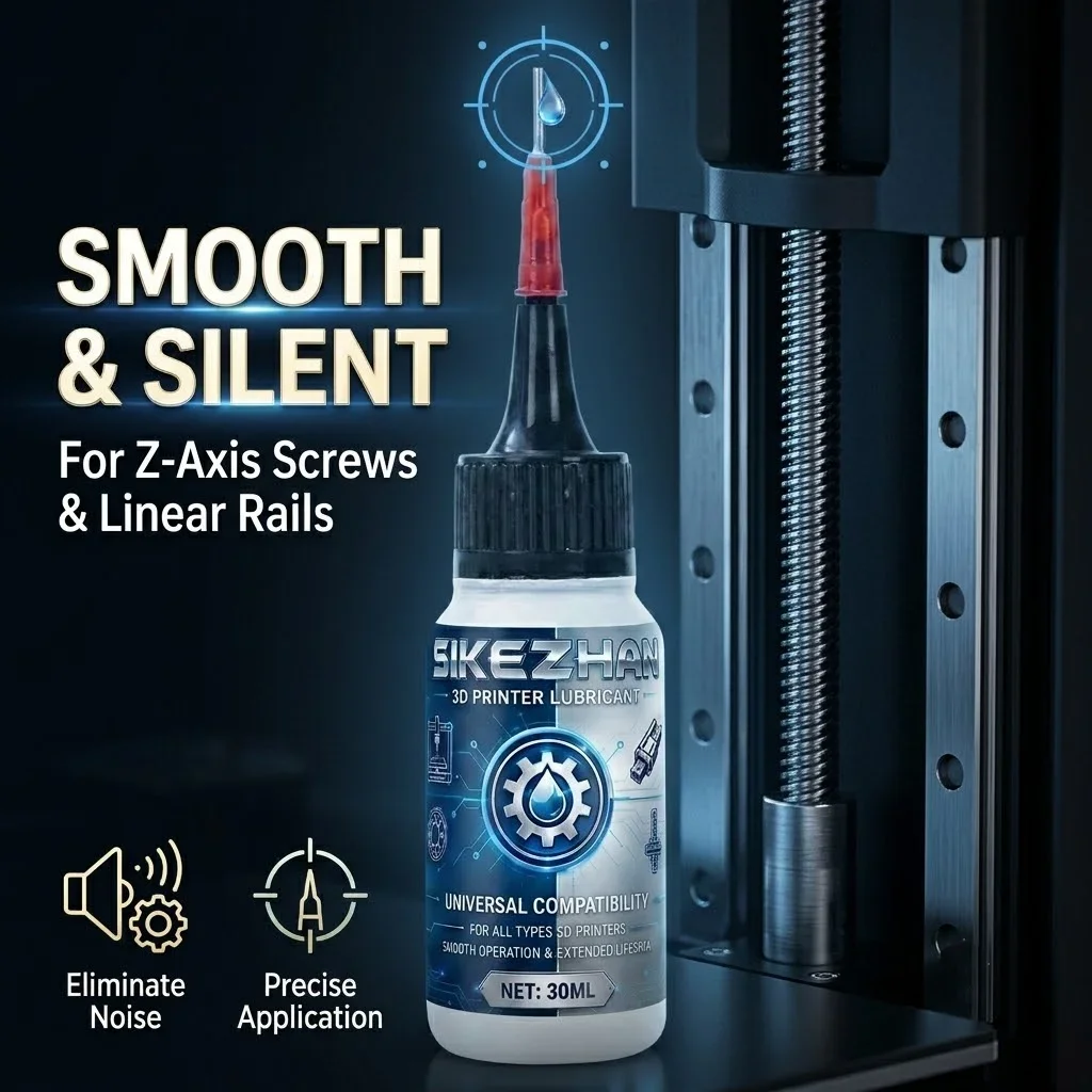 SIKEZHAN 30ml 3D-Drucker Schmieröl mit Nadelspitze, Leises Rostschutz-Präzisionsschmiermittel für FDM SLA Schienen, Schrauben, Lager – Detail 1
