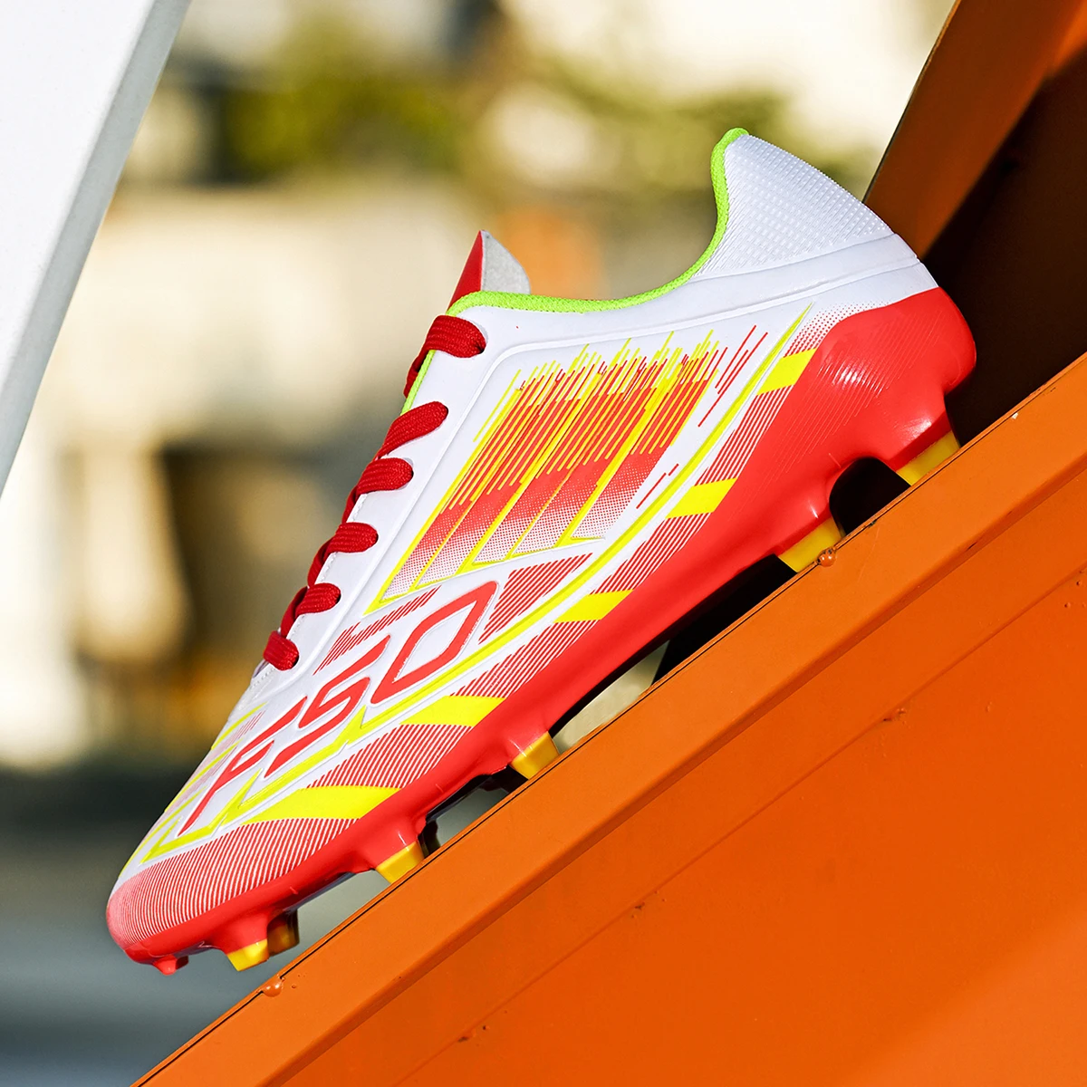 

Outdoor AG/FG Soccer Boots，Premium PU Fabric Composite Surface，TPU Wear-resistant Sole，Unisex Kids Teenager Athletic Football