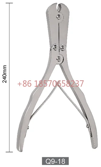 German Stainless Steel Instruments Orthopedic Bone Instruments Inlaid Slice Double Blades Wire Shears