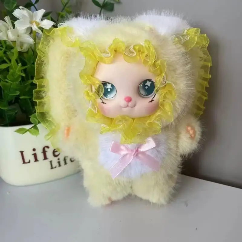 Big Ears Rabbit Pendant with Cute Bowknot and Plush Vinyl Face for Backpack Accessories