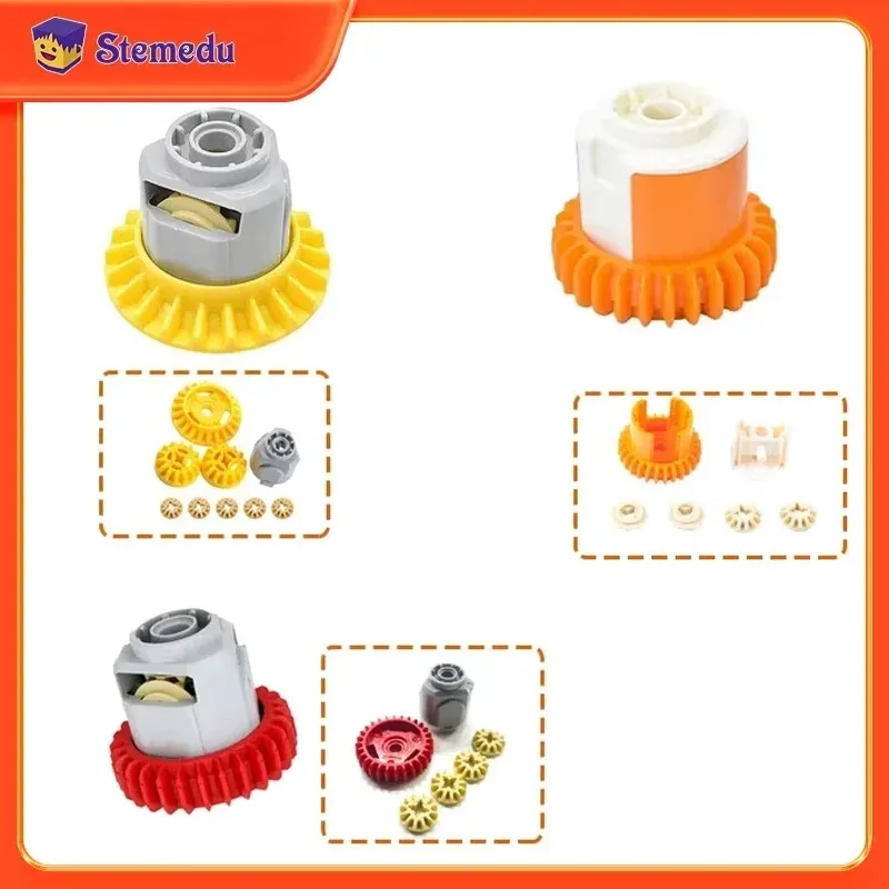 1/2/4PCS Differential Getriebe Blöcke JM0095 JM0096 Montiert MOC 69761/69762 Technische Modifikation Ziegel 65414/65413 DIY Teile