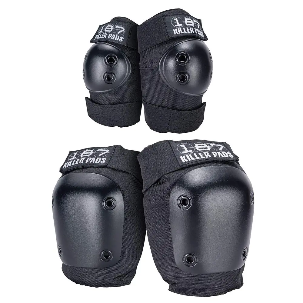 

Black Knee and Elbow Pads Set, Small/Medium Size