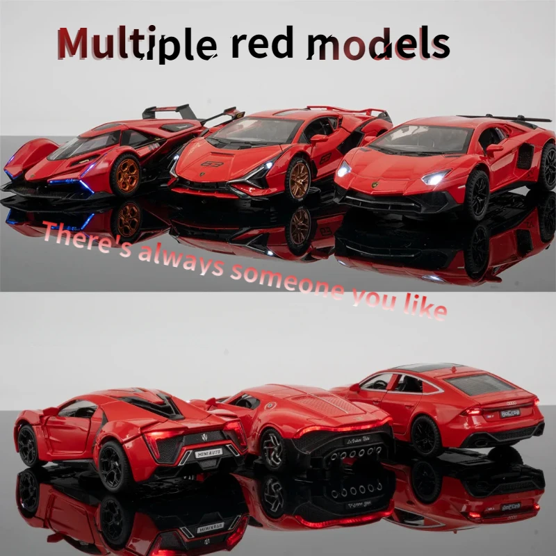 

1: 32 RED Series Camaro SF90 M4 RX5 Sports Car Alloy Simulation Children's Toy Car Model Festival gifts Collection