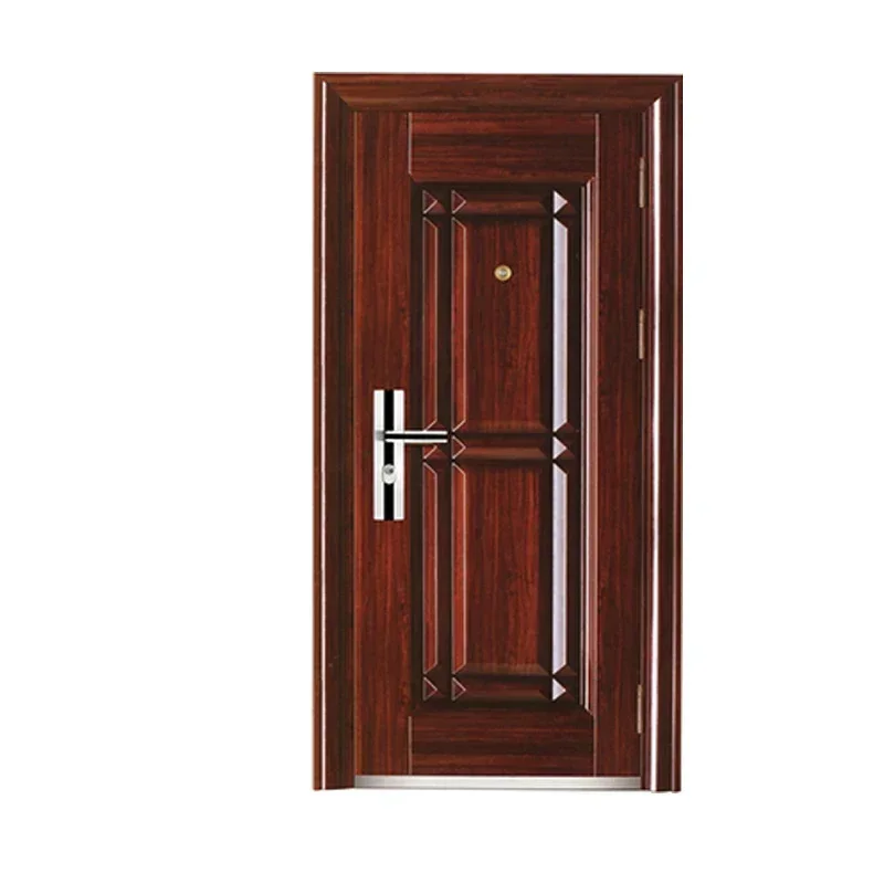 WISH High Quality Soundproof Customize Exterior Metal Security Front House Entry Doors