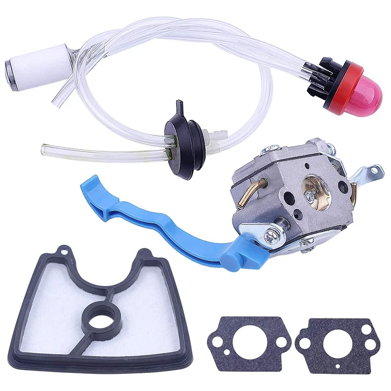 GIGI Carburetor with Air Fuel Filter Line Tune for 125B 125BX 125BVX Leaf Blower Parts for C1Q-W37 581798001