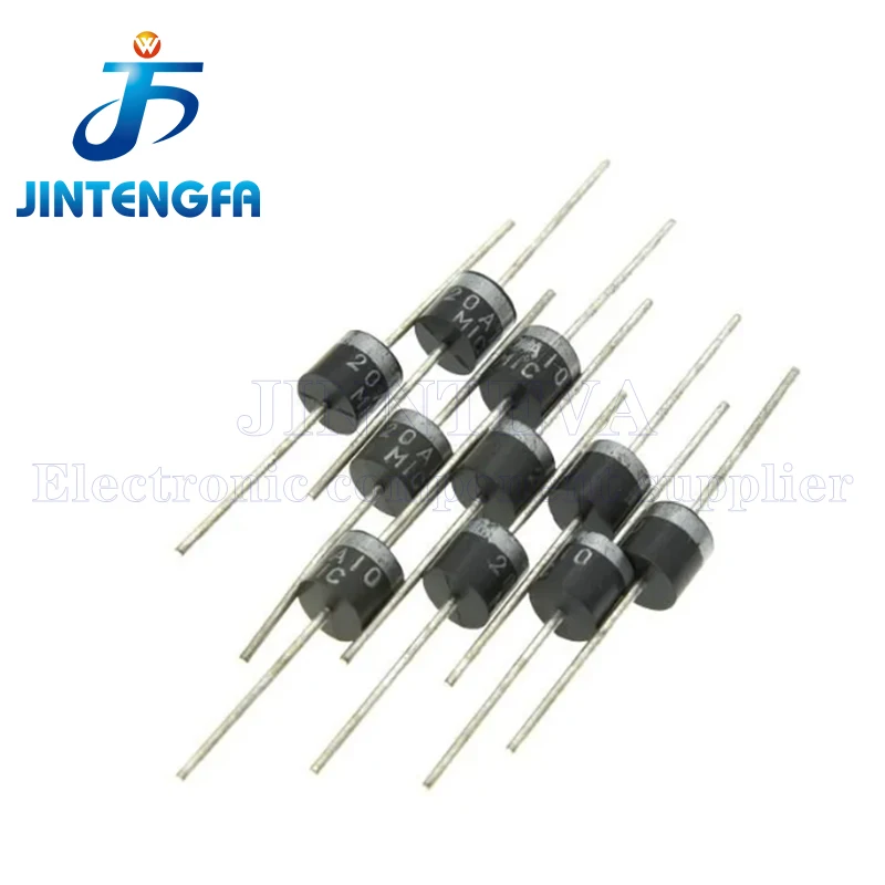 10PCS 6A10 10A10 20A10 6A 10A 20A 1000V R-6 DIP Electrical Axial Rectifier Diode High Current Diode