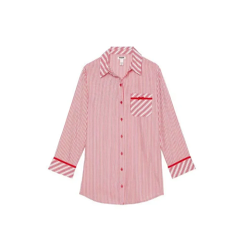 

Loose Shirt Women's High-end Fashion Design Shirt Women Women's Contrasting Color Striped Long Sleeve