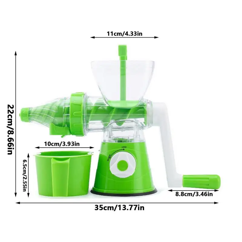 Manual Juicer Food Grade Citrus Juicer Silicone Bottom Space Saving Easy Carrying Juicer Kitchen Gadget Manual Juice Extractor