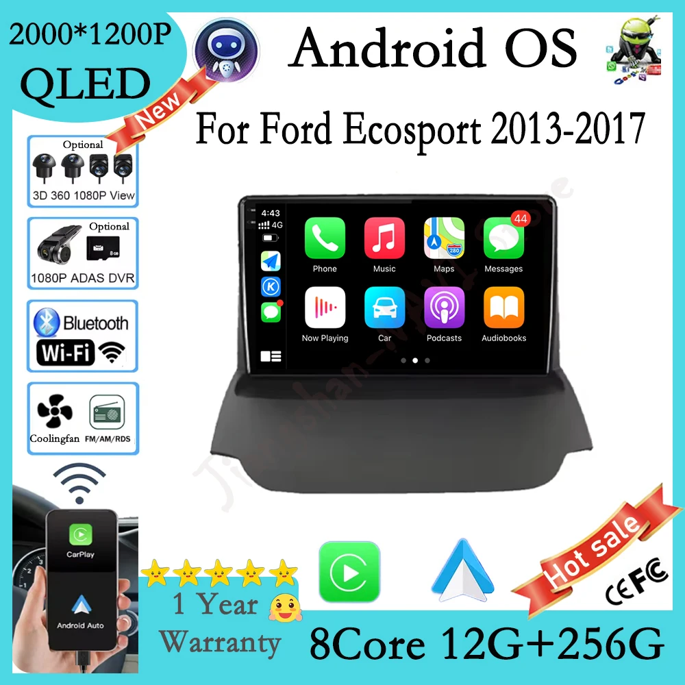 Android 16 Auto Radio Carplay Für Ford Ecosport 2013 2014 2015 2016 2017 Navigation GPS Auto Multimedia Player BT WIFI
