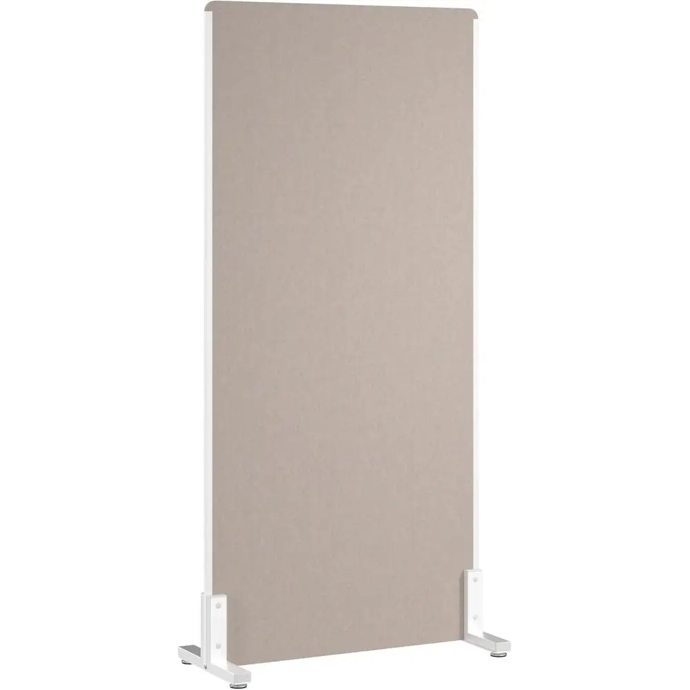 

Bush Businurniture 34W x 72H reestanding Privacy Sn in Warm Beige, Standing Oice Partition with Acoustic Sound Dampening Panel