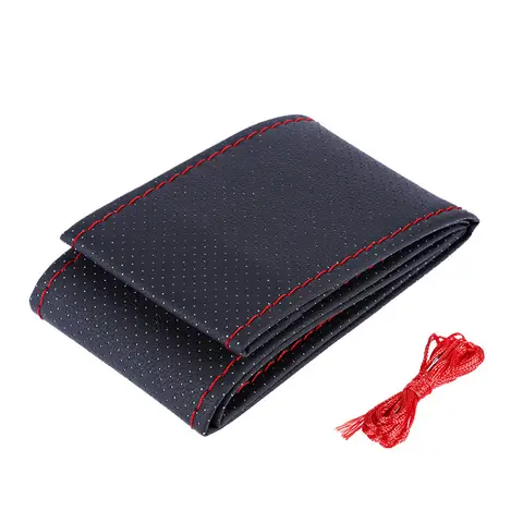 DIY Steering Wheel Cover soft Leather braid for Suzuki SX4 SWIFT Alto Liane Grand Vitara Jimny S-cross Splash Kizashi 10 best sales suzuki jimny steering wheel cover - №3