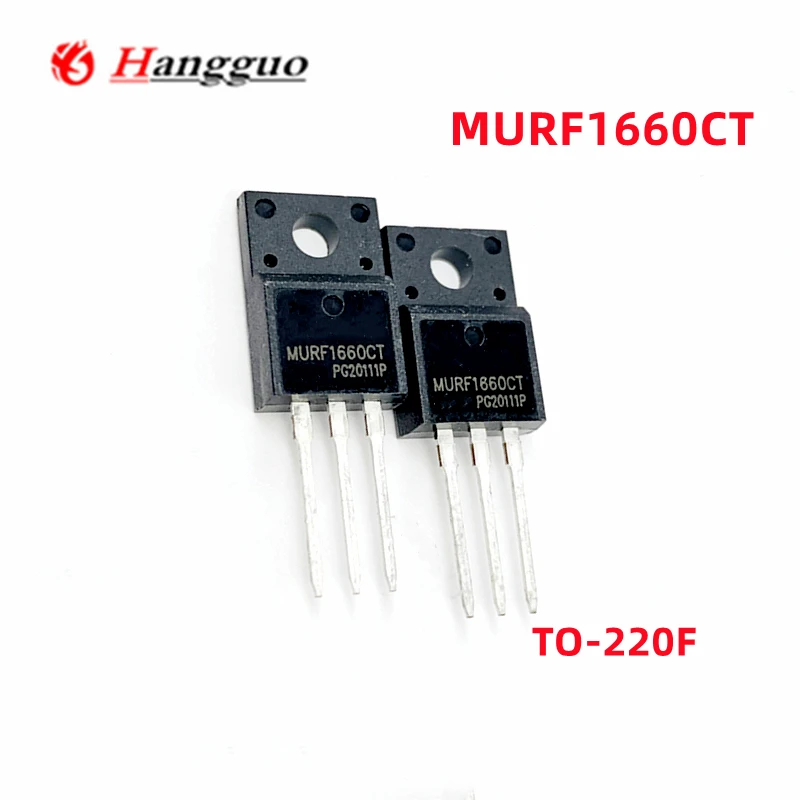 20pcs/Lot original MURF1660CT MURF1660 TO-220F Straight Plug Fast Recovery Diode