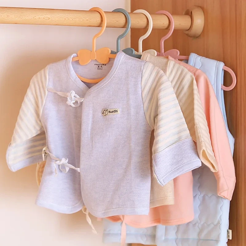 1/4/10PCS Baby Clothing Support Non-Slip Household Products Newborn Plastic Clothes Hangers Cloth Hanging Shelf Drying Rack