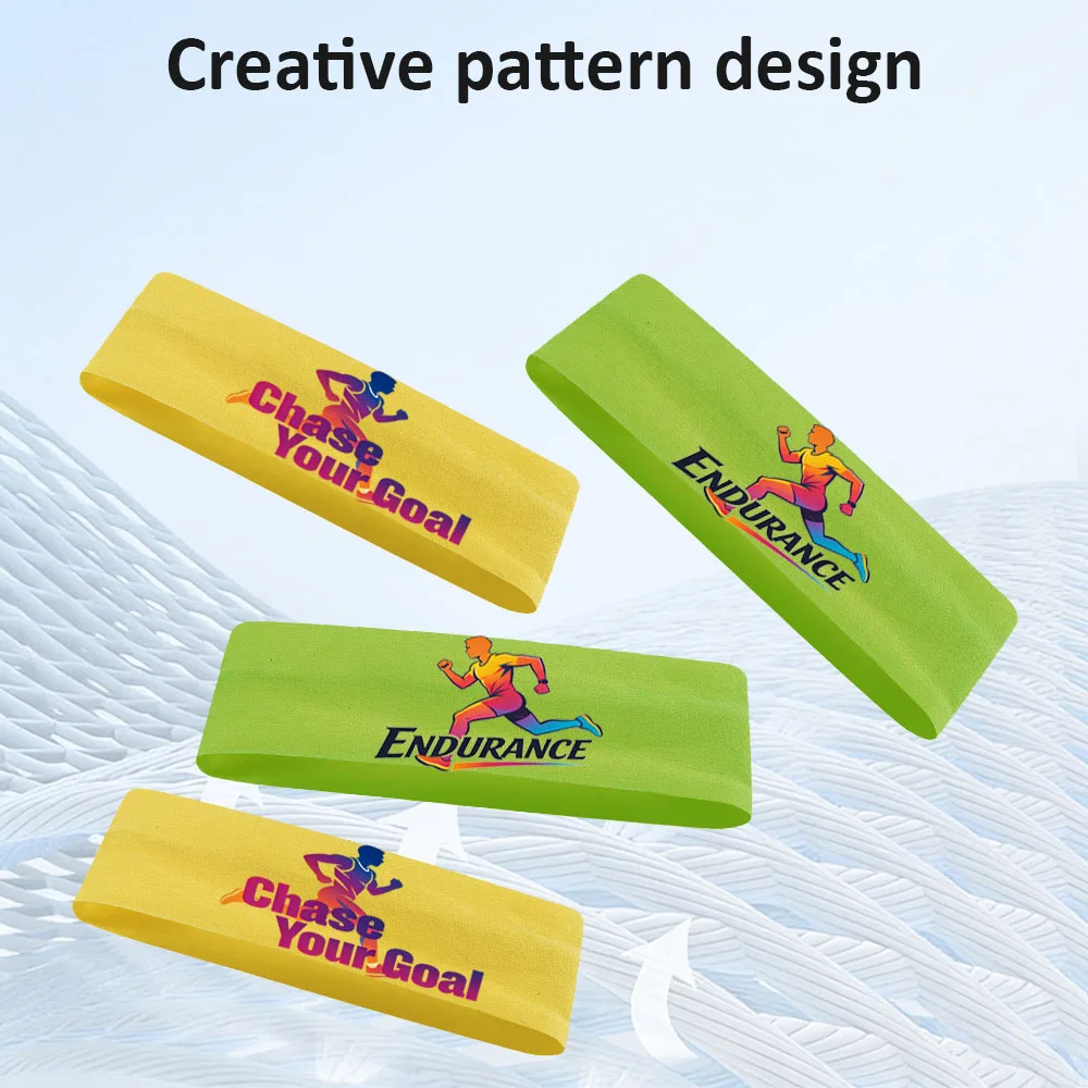 4pcs unisex sweatproof sports headband suitable for basketball, fitness, marathon personalized outdoor head sweatband