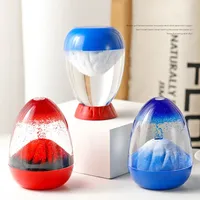 Oil Drop Hourglass Desktop Ornaments Plastic Oil Drop Liquid Hourglass Volcano Eruption Anxiety Relief Toy Kid's Gift Home decor
